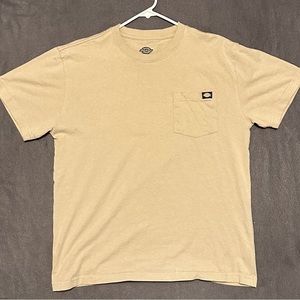 Cream colored Dickies pocket tee